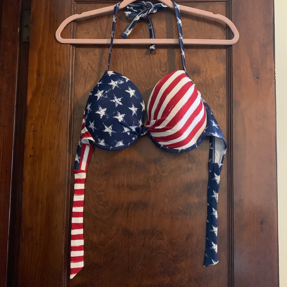 American Flag Bikini Top (D/DD)